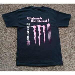 Monster Energy T-Shirt Men's Size Medium Graphic Print Black Shirt